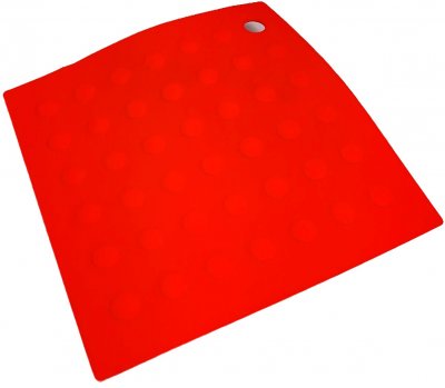 Grytlapp / underlägg röd silikon
